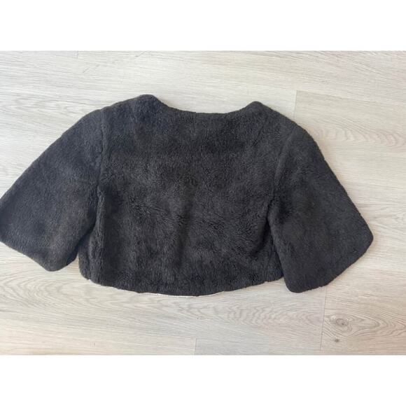 Mike Benet Formals Vintage Girls Size 7 Faux Fur Shrug Cape Jacket - Picture 3 of 3